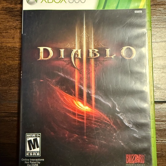 Diablo Xbox 360 Game - Black Cover Rare Tested Same Day Shipping - Picture 1 of 3
